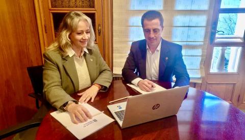 President Galmés i la Consellera Amate